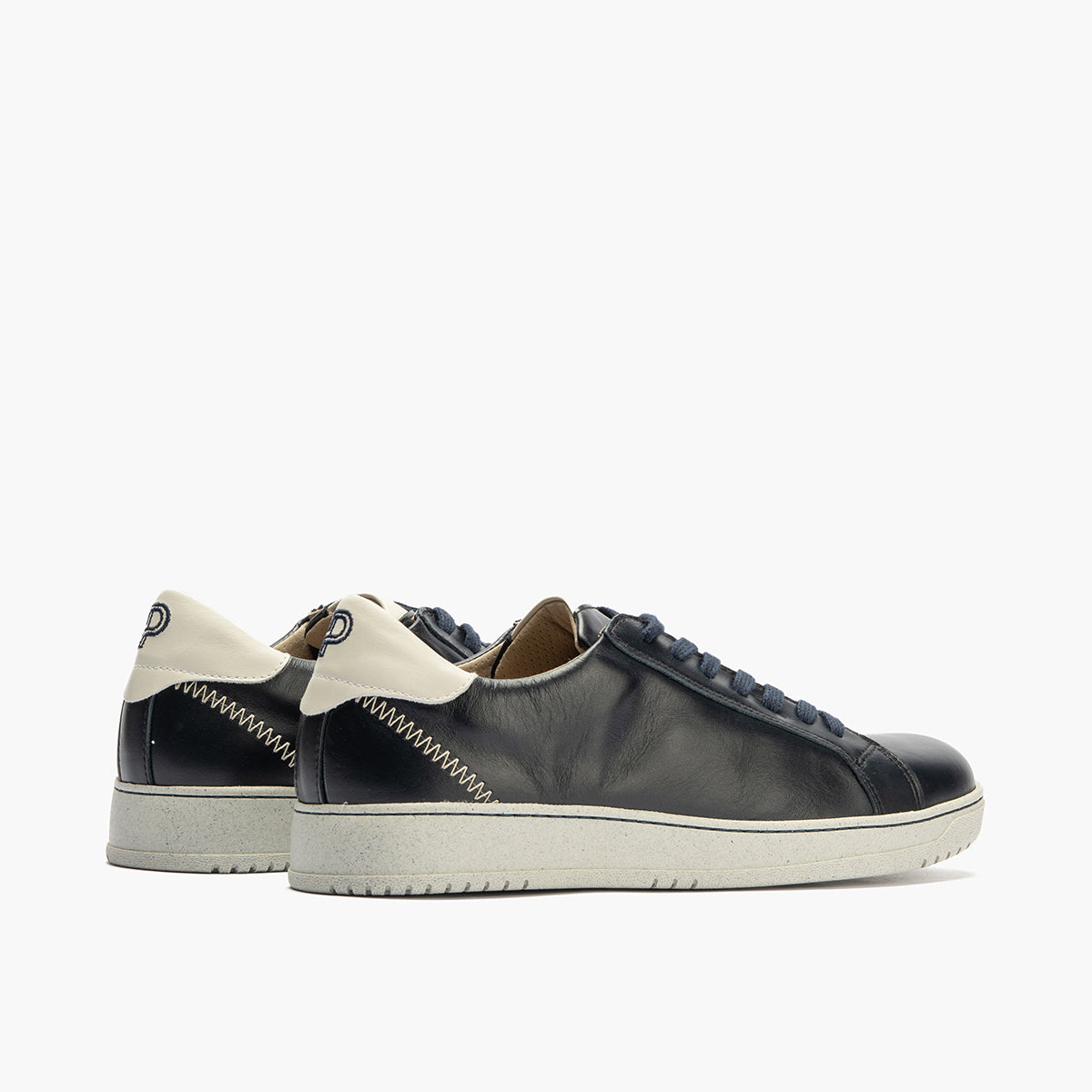 Deportivo para hombre en piel napa Marino