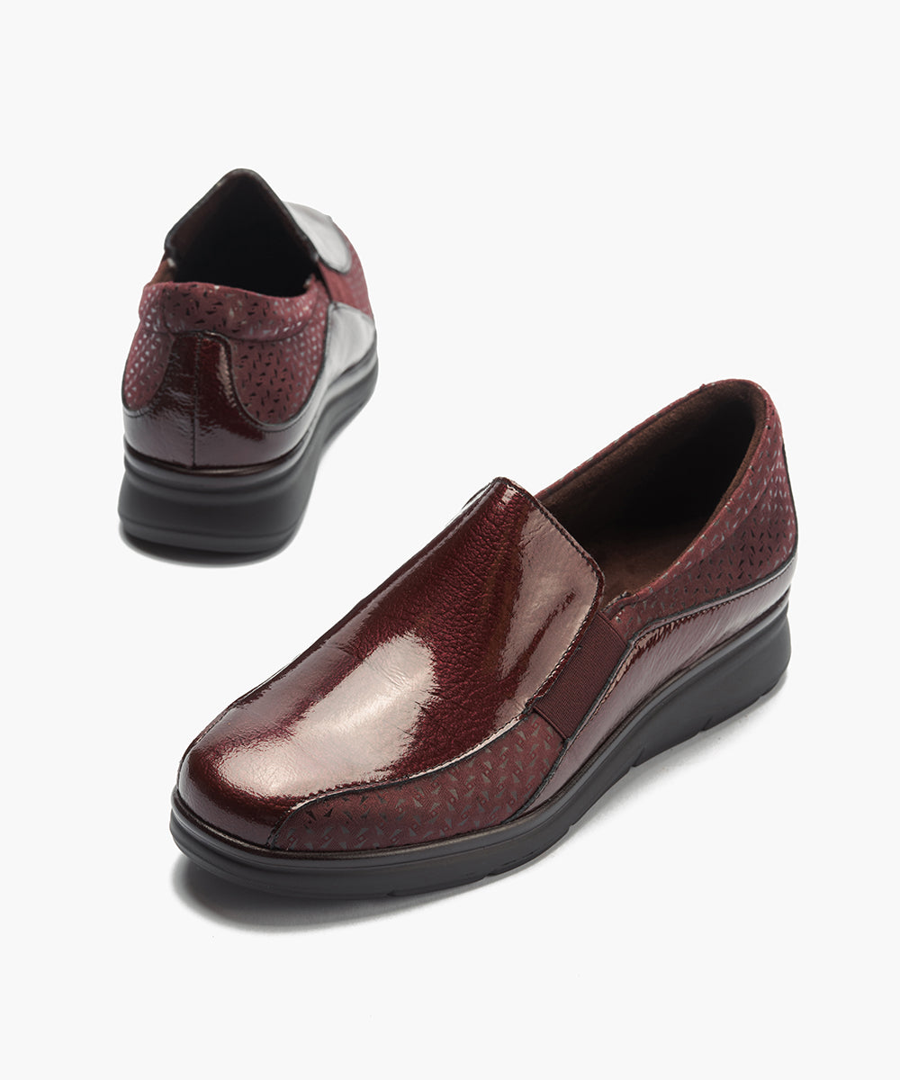 Gucci Elásticos combinado Charol con Lycra Burdeos