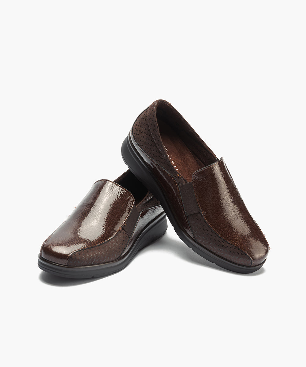 Gucci Elásticos combinado Charol con Lycra Marrón