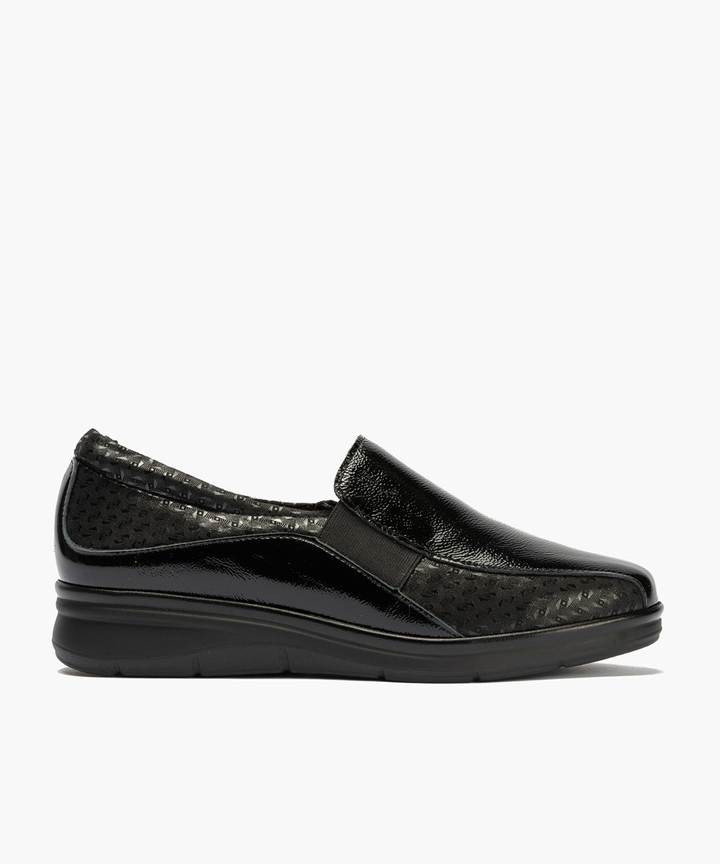 Gucci Elásticos combinado Charol con Lycra Negro