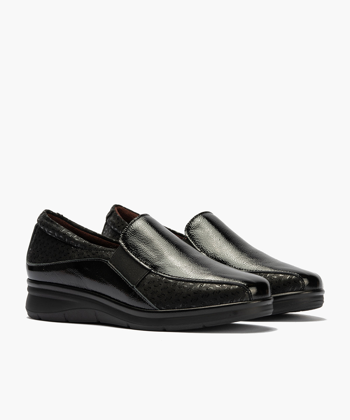 Gucci Elásticos combinado Charol con Lycra Negro