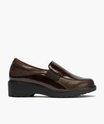 Gucci con elásticos combinado charol con lycra Marrón