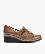 Abotinado combinado charol con lycra Topo