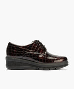 Blucher en charol coco Burdeos