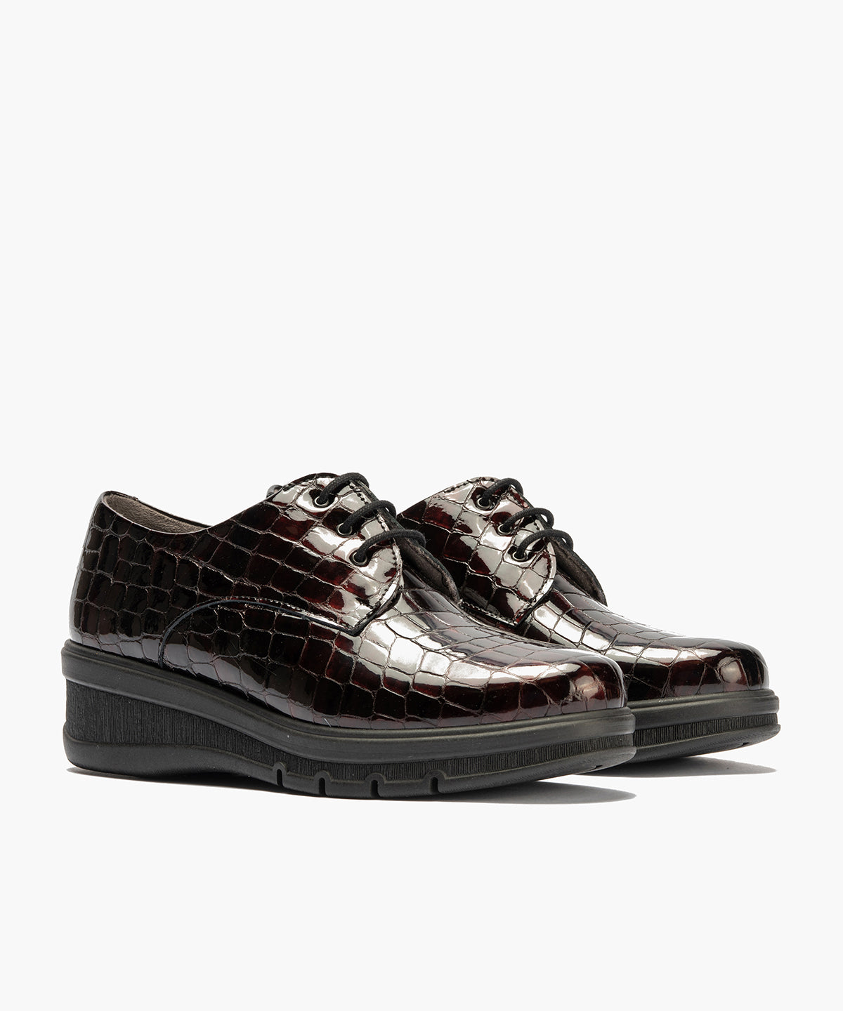 Blucher en charol coco Burdeos