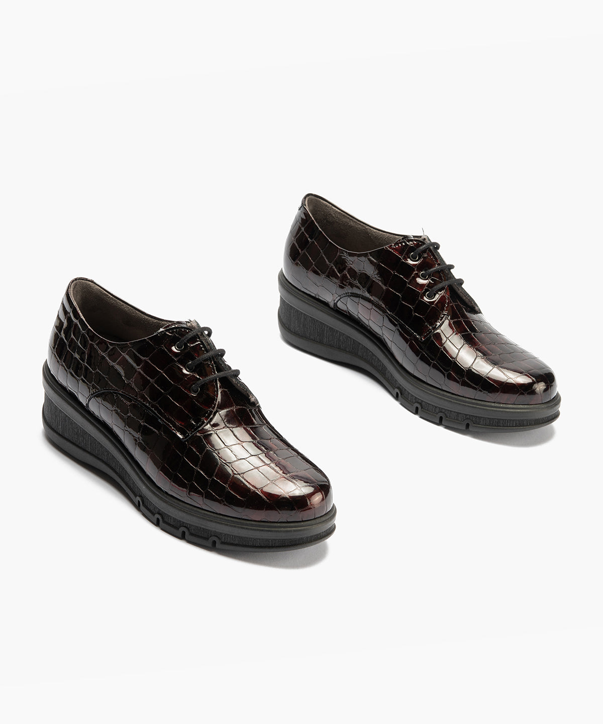 Blucher en charol coco Burdeos