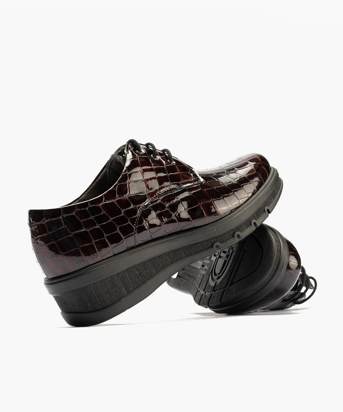 Blucher en charol coco Burdeos