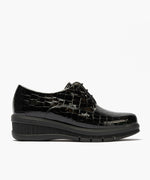 Blucher en charol coco Negro