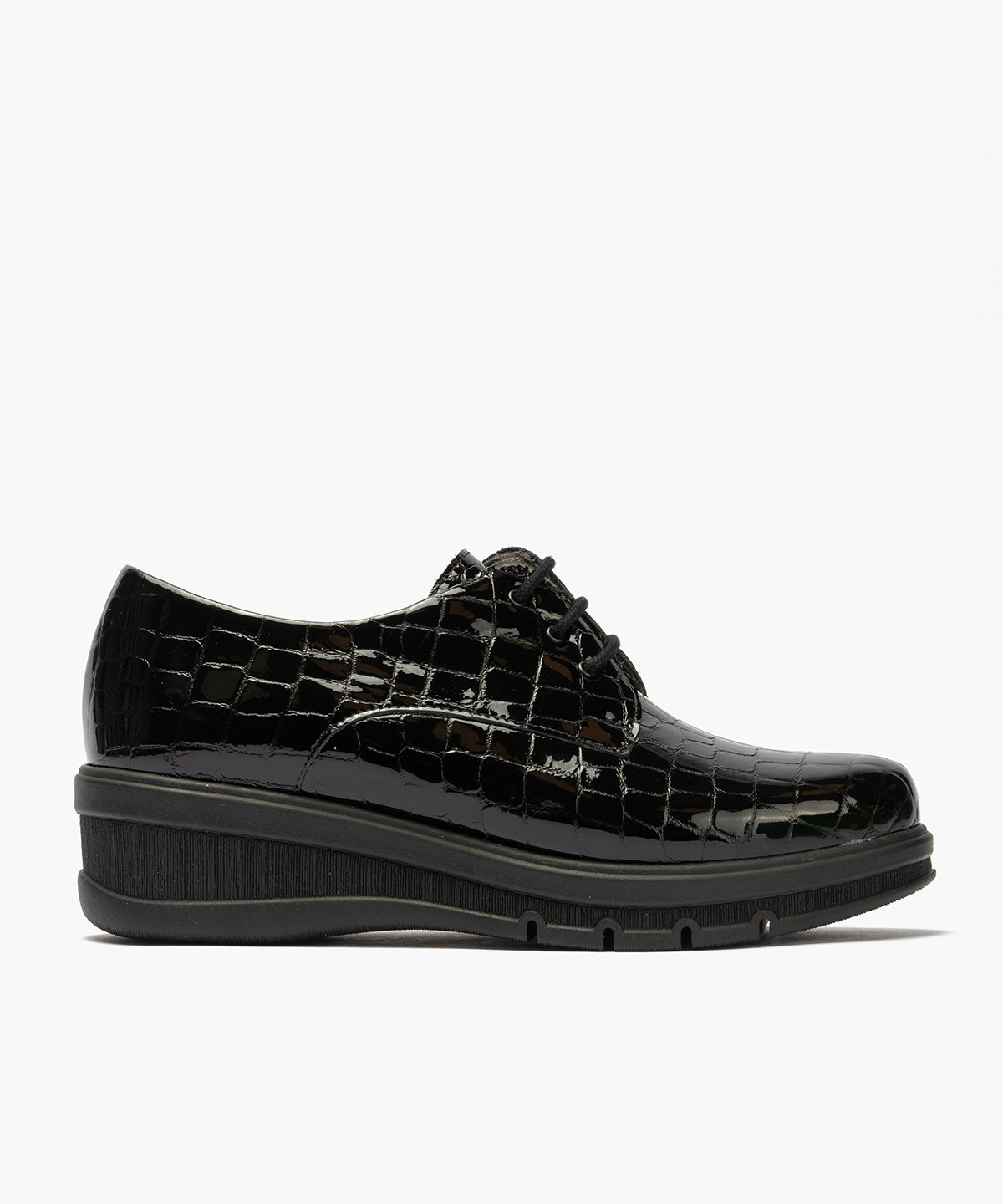 Blucher en charol coco Negro