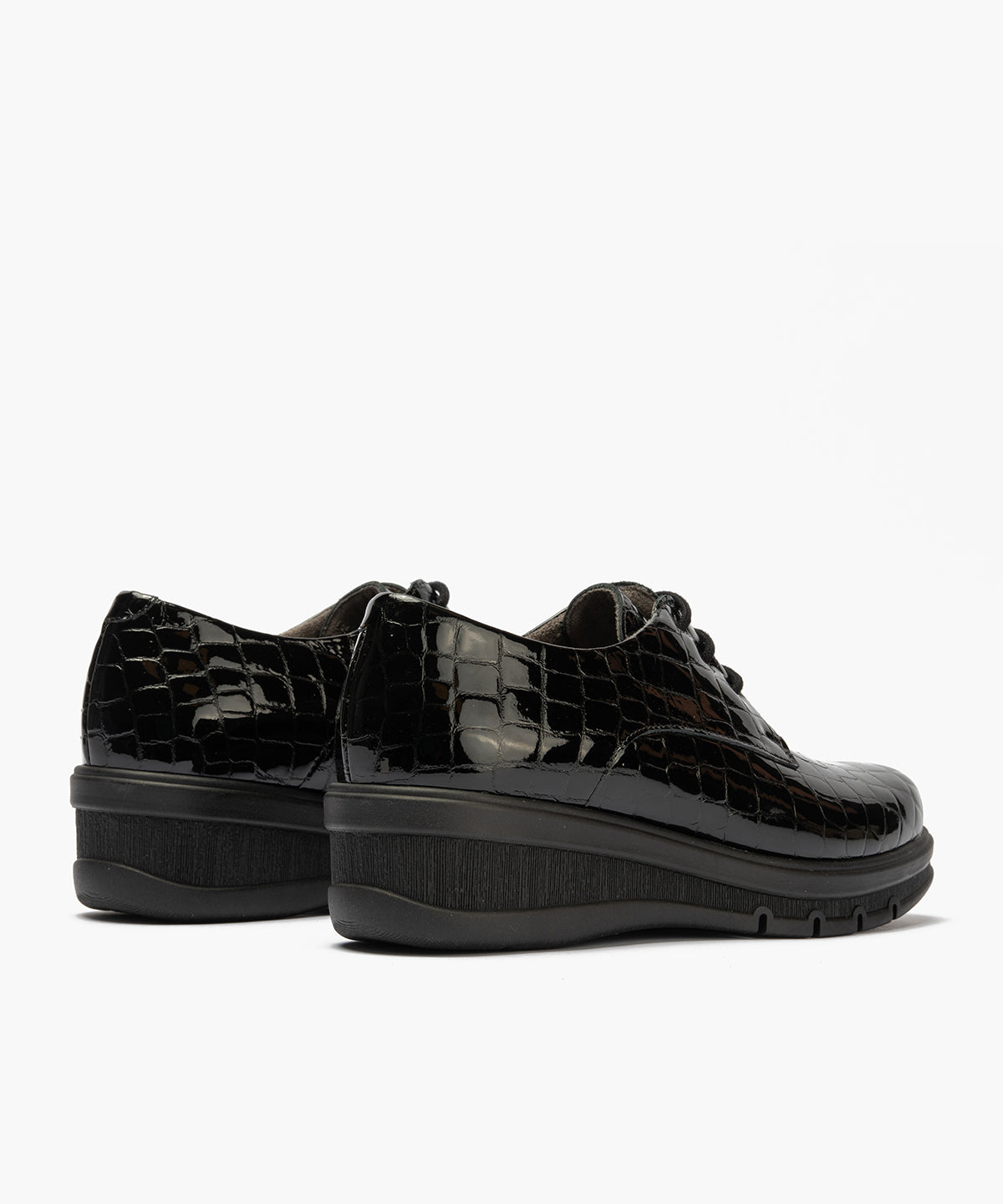 Blucher en charol coco Negro