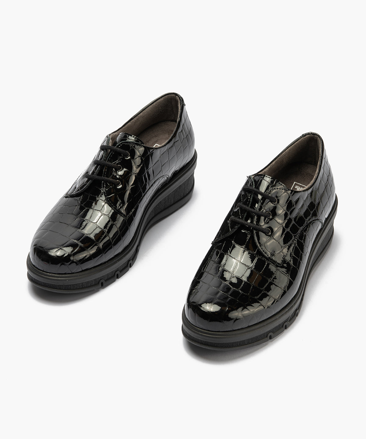 Blucher en charol coco Negro