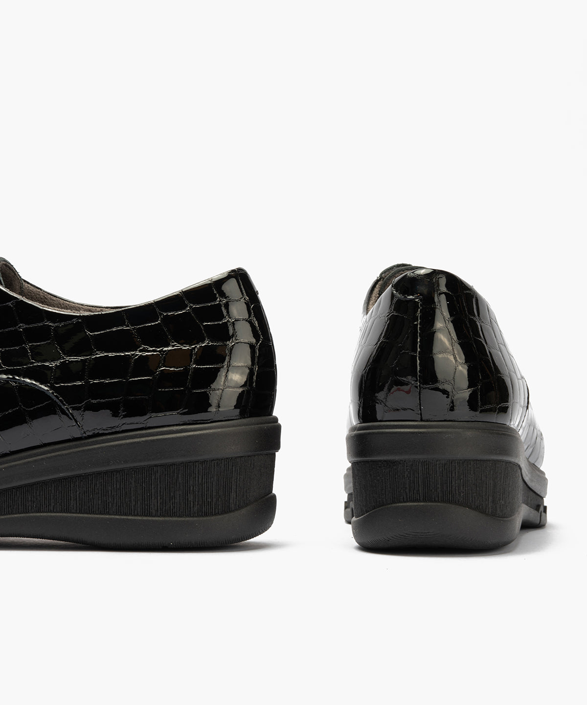 Blucher en charol coco Negro