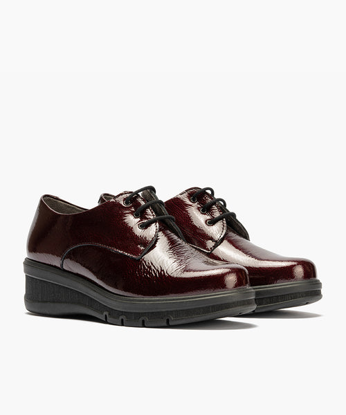 Blucher en Charol Burdeos