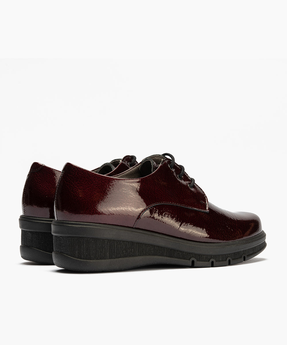 Blucher en Charol Burdeos