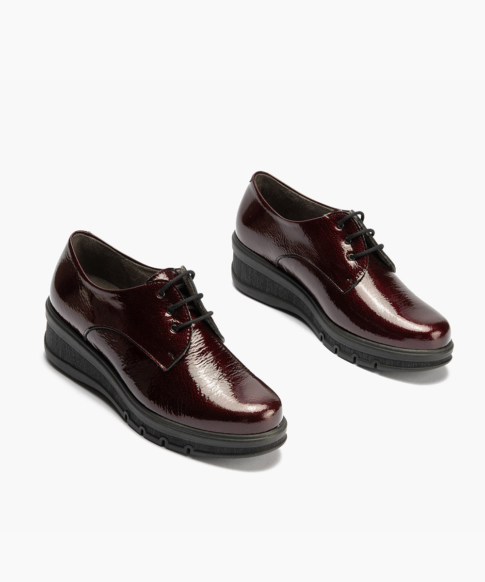 Blucher en Charol Burdeos
