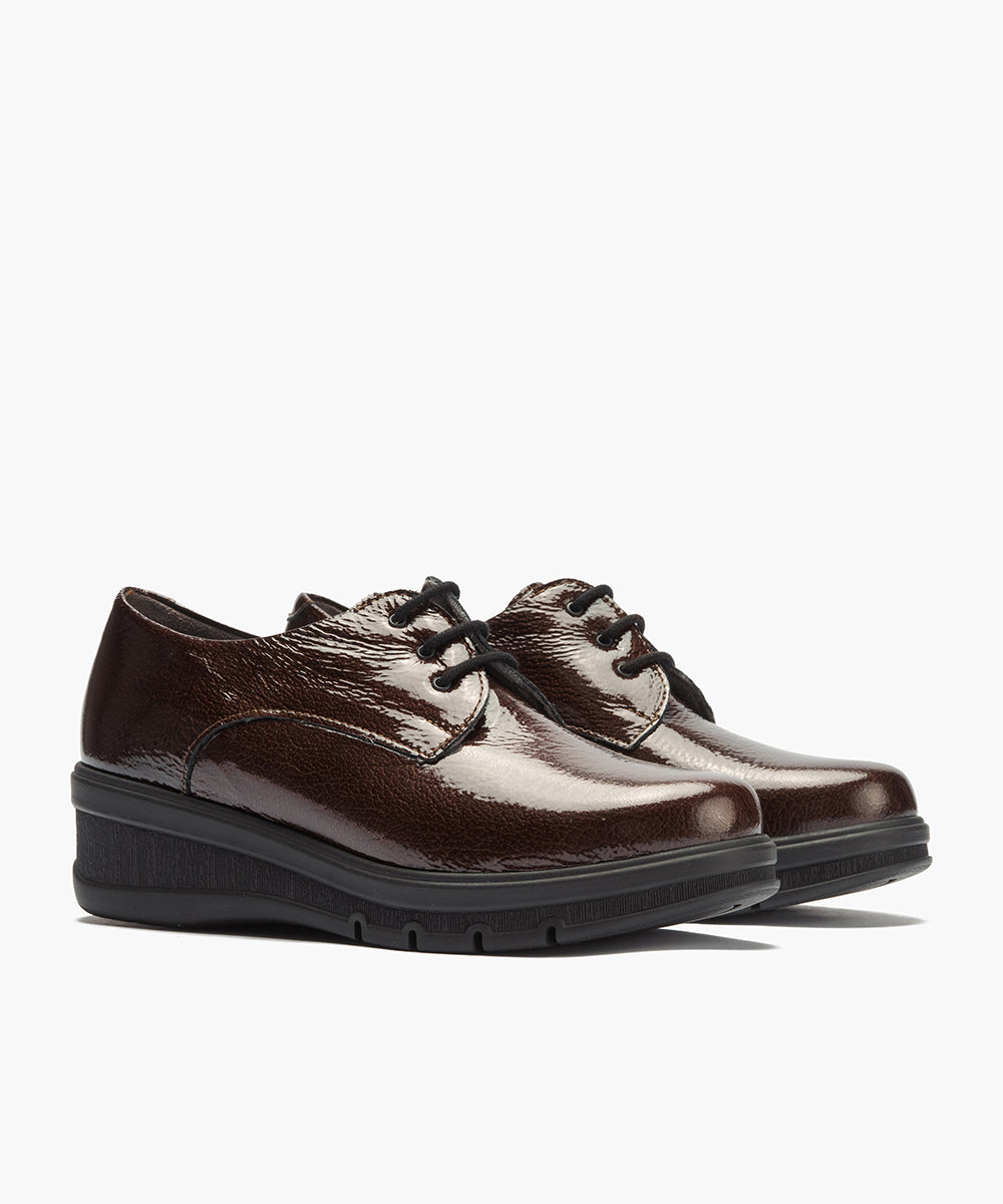 Blucher en Charol Marrón