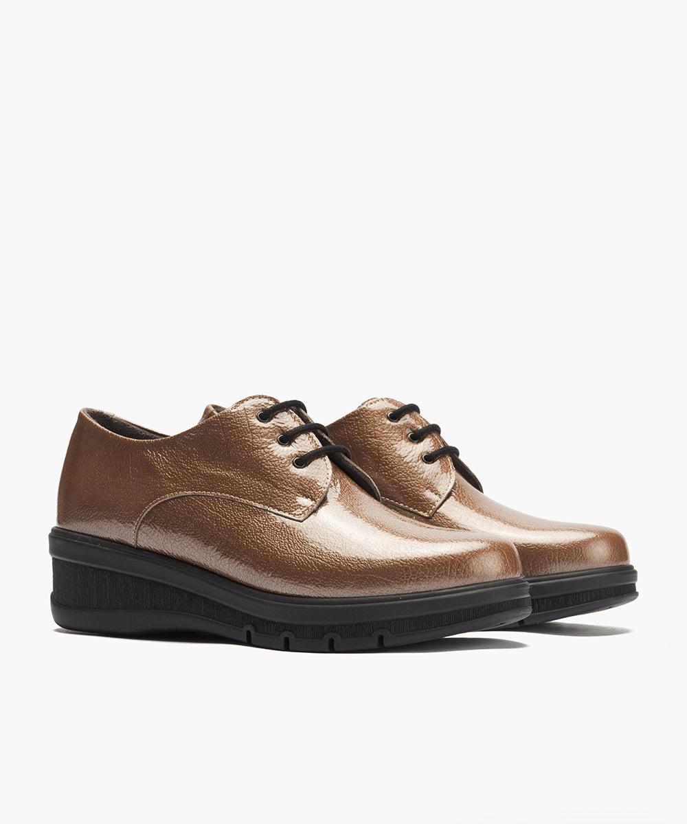 Blucher en Charol Topo
