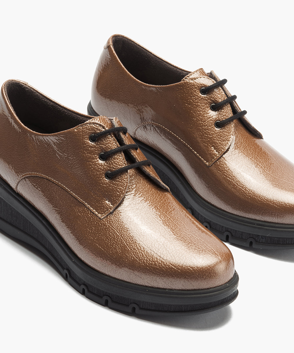 Blucher en Charol Topo