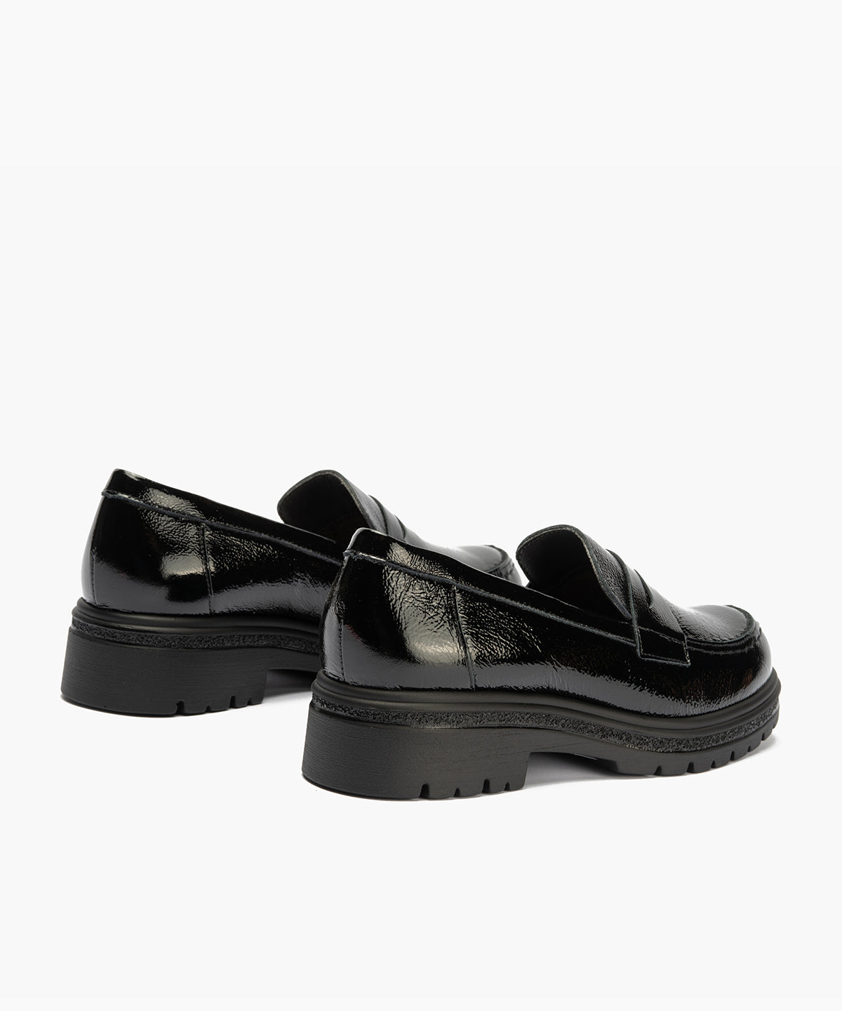 Mocasín antifaz en charol Negro