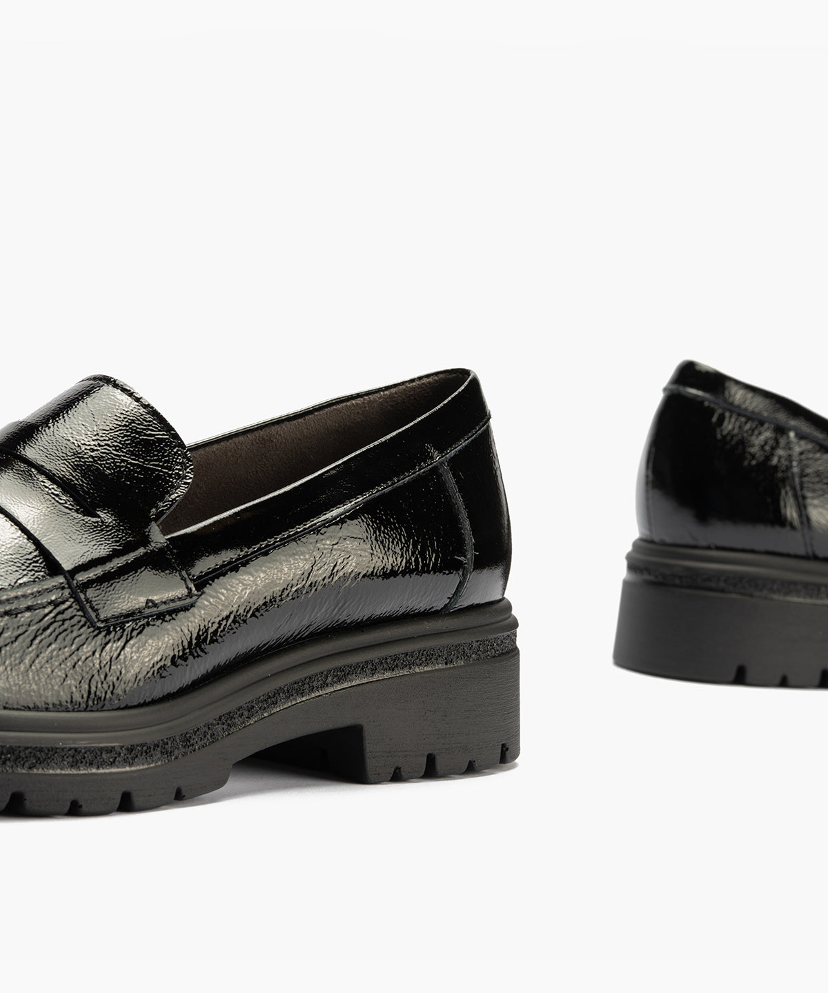 Mocasín antifaz en charol Negro