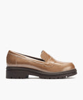 Mocasín antifaz en charol Topo