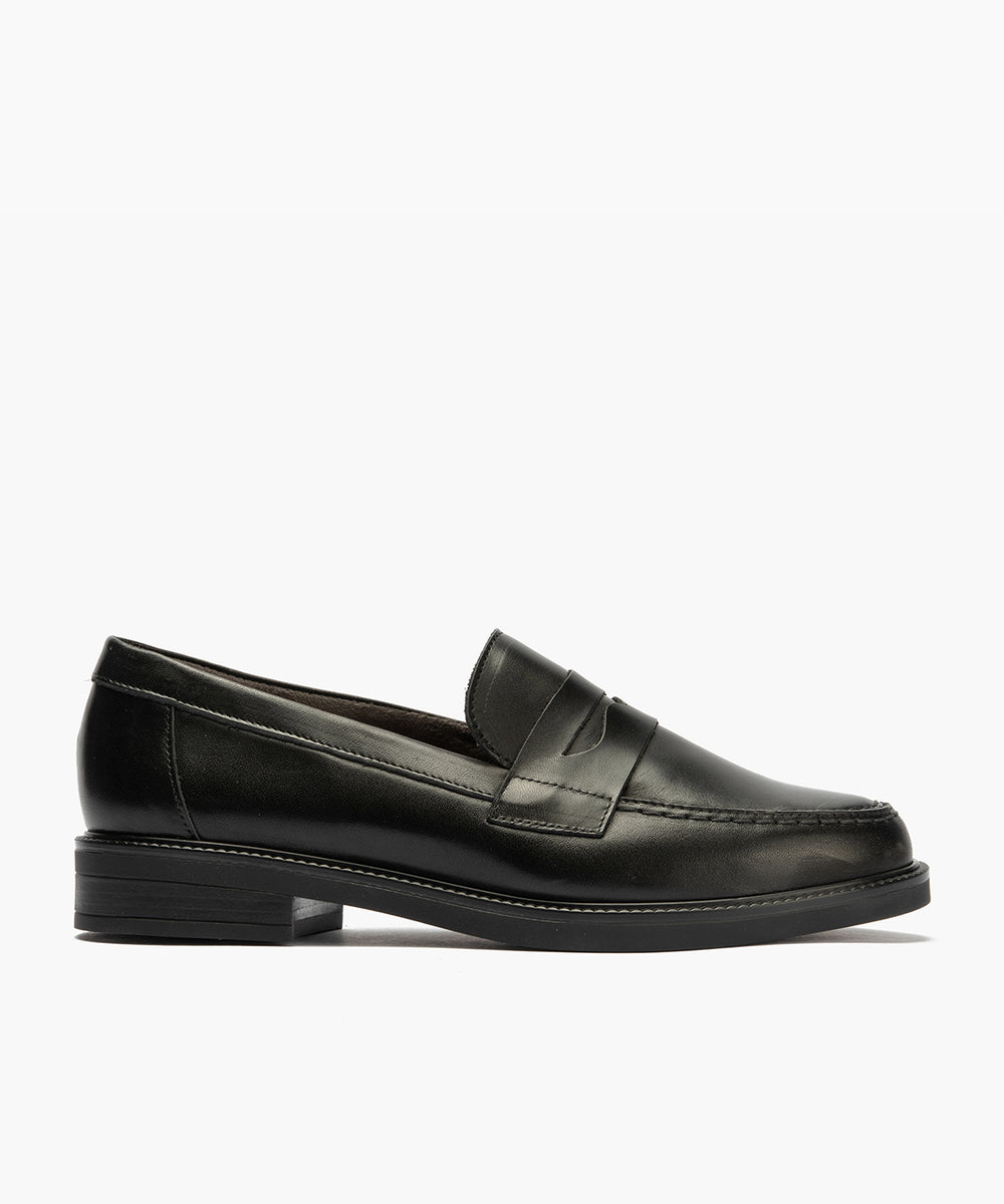 Mocasin antifaz en napa Negro