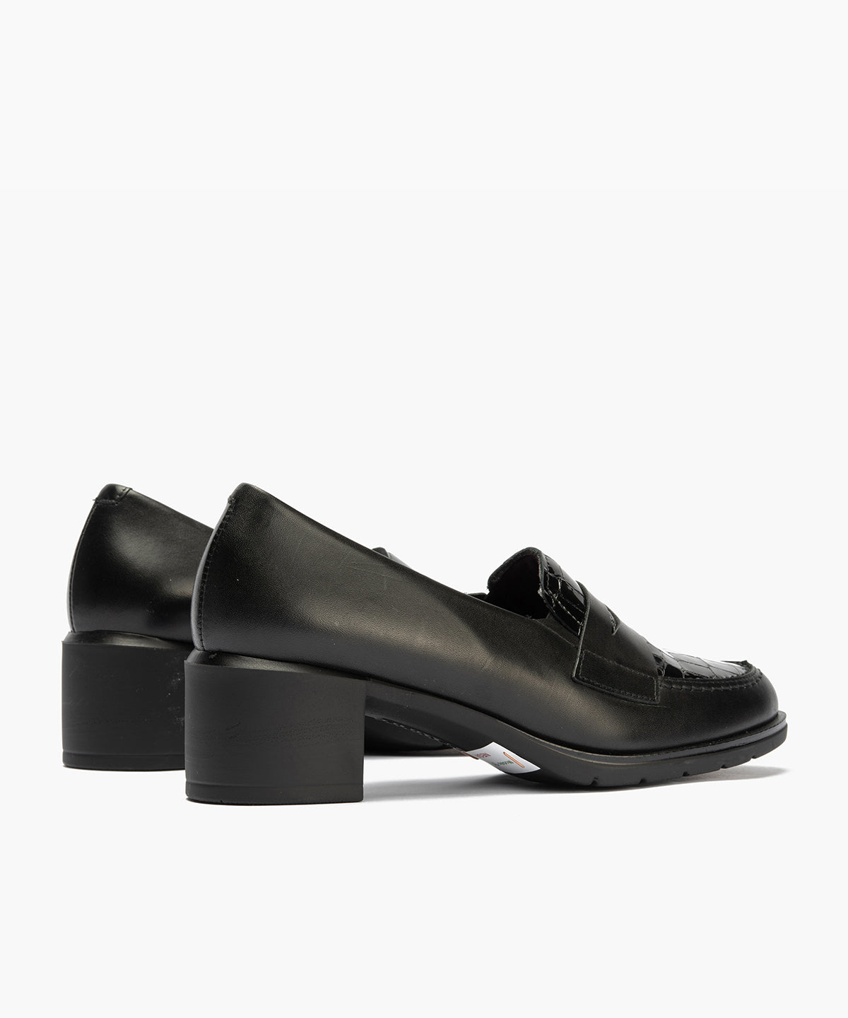 Mocasín antifaz combinado napa con charol coco Negro