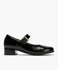 Mercedes en charol con velcro Negro