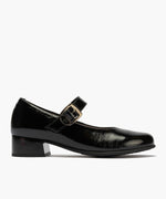 Mercedes en charol con velcro Negro