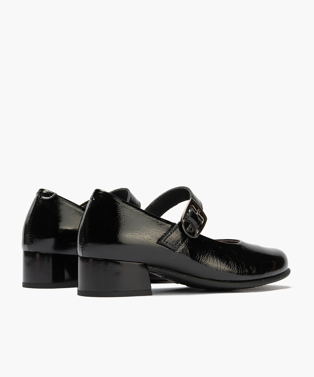 Mercedes en charol con velcro Negro