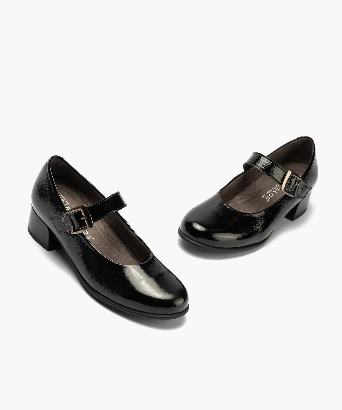 Mercedes en charol con velcro Negro