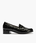 Mocasín en charol coco Negro