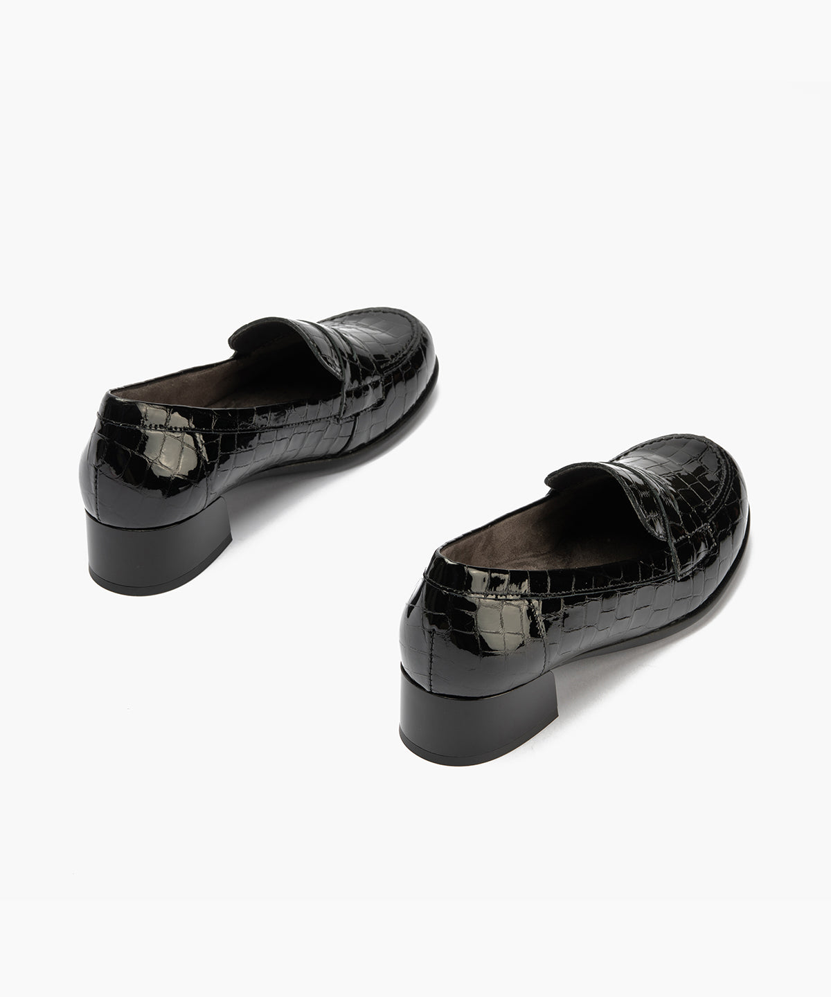 Mocasín en charol coco Negro