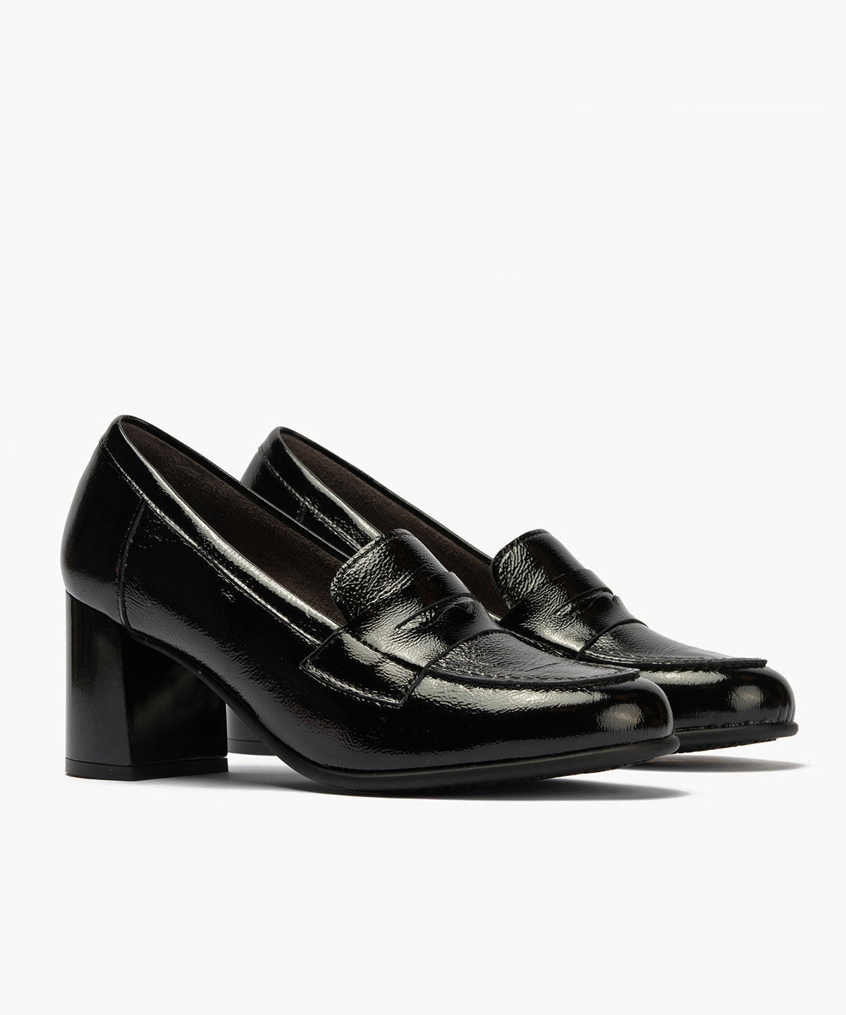 Mocasín antifaz en charol Negro