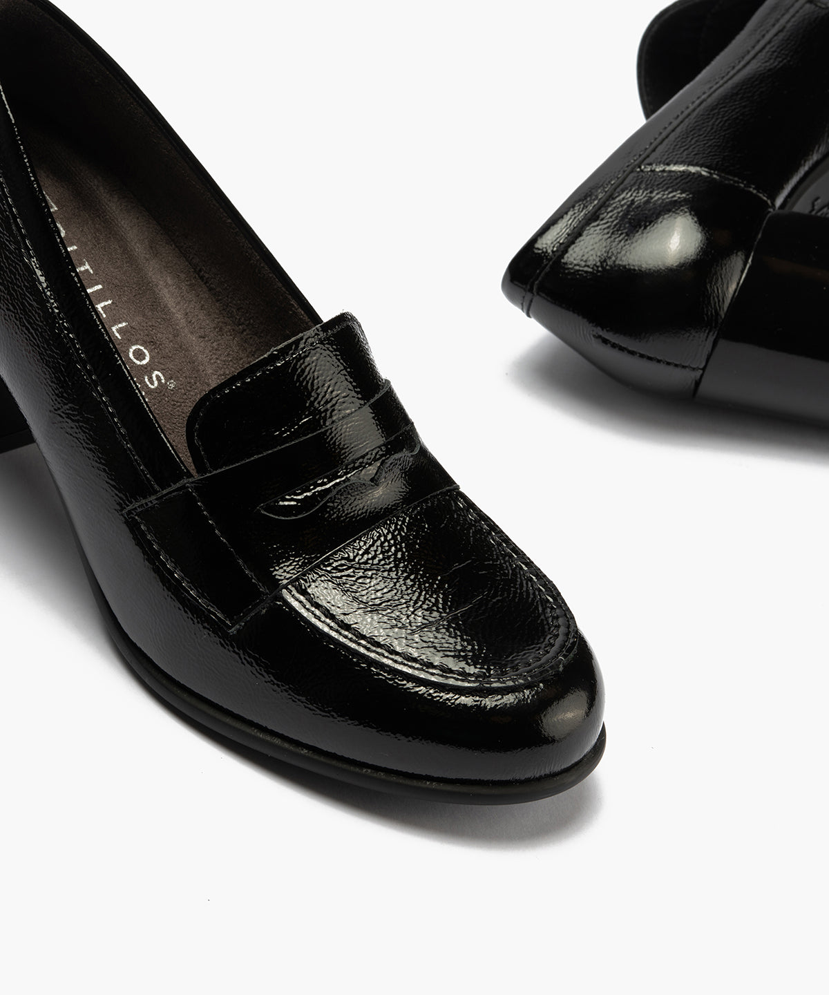 Mocasín antifaz en charol Negro