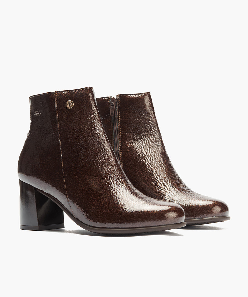 Botin en Charol Marrón