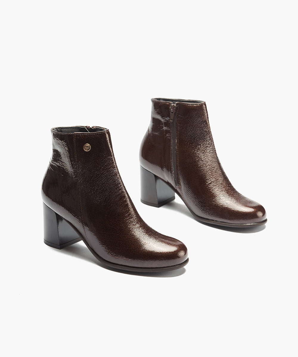 Botin en Charol Marrón