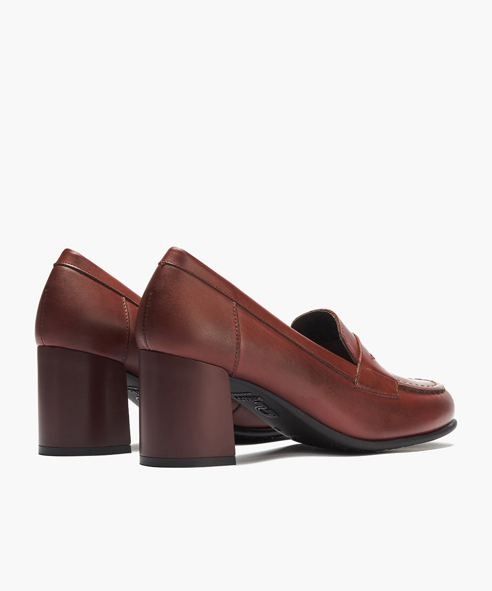 Mocasin antifaz en napa Burdeos