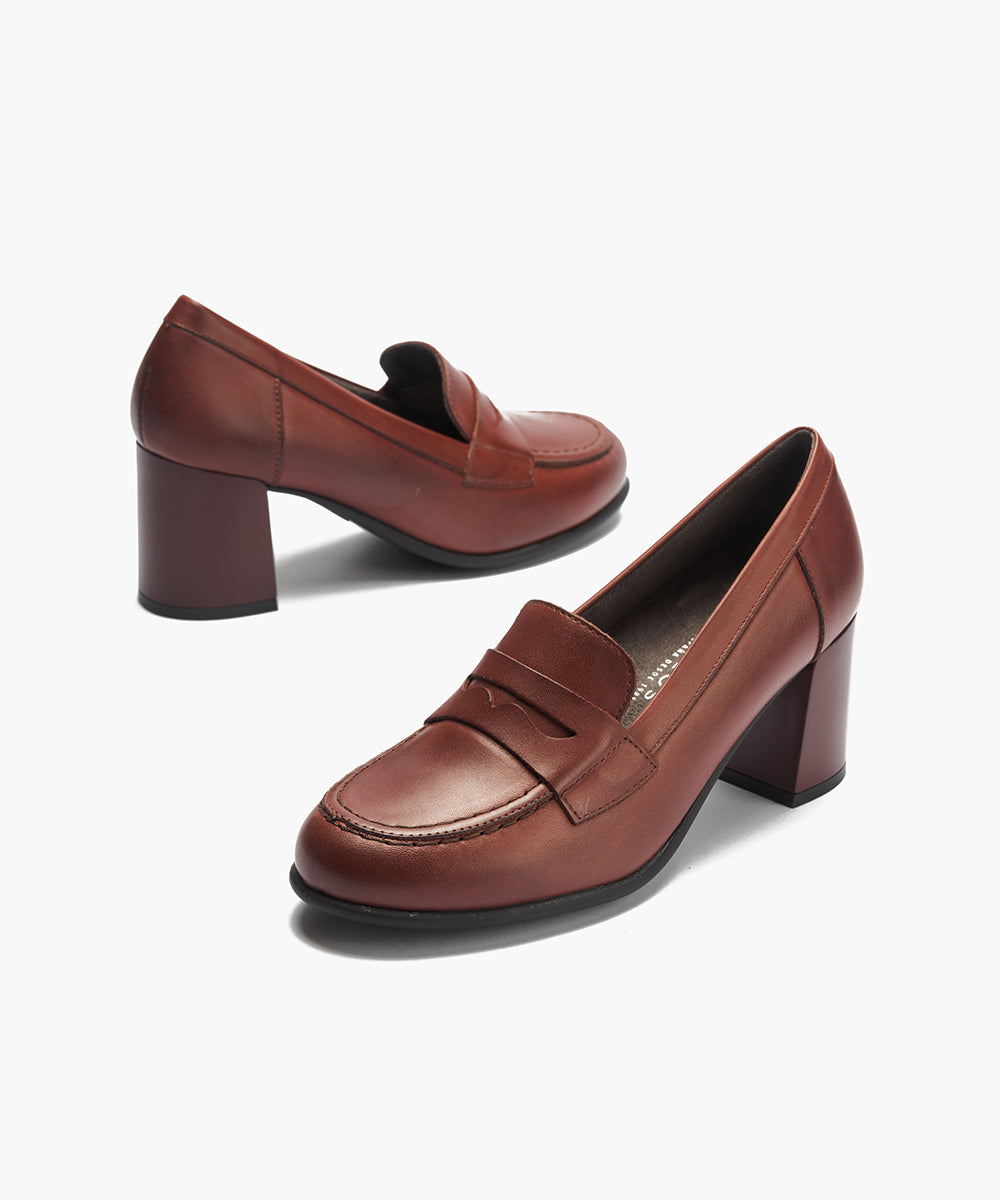 Mocasin antifaz en napa Burdeos