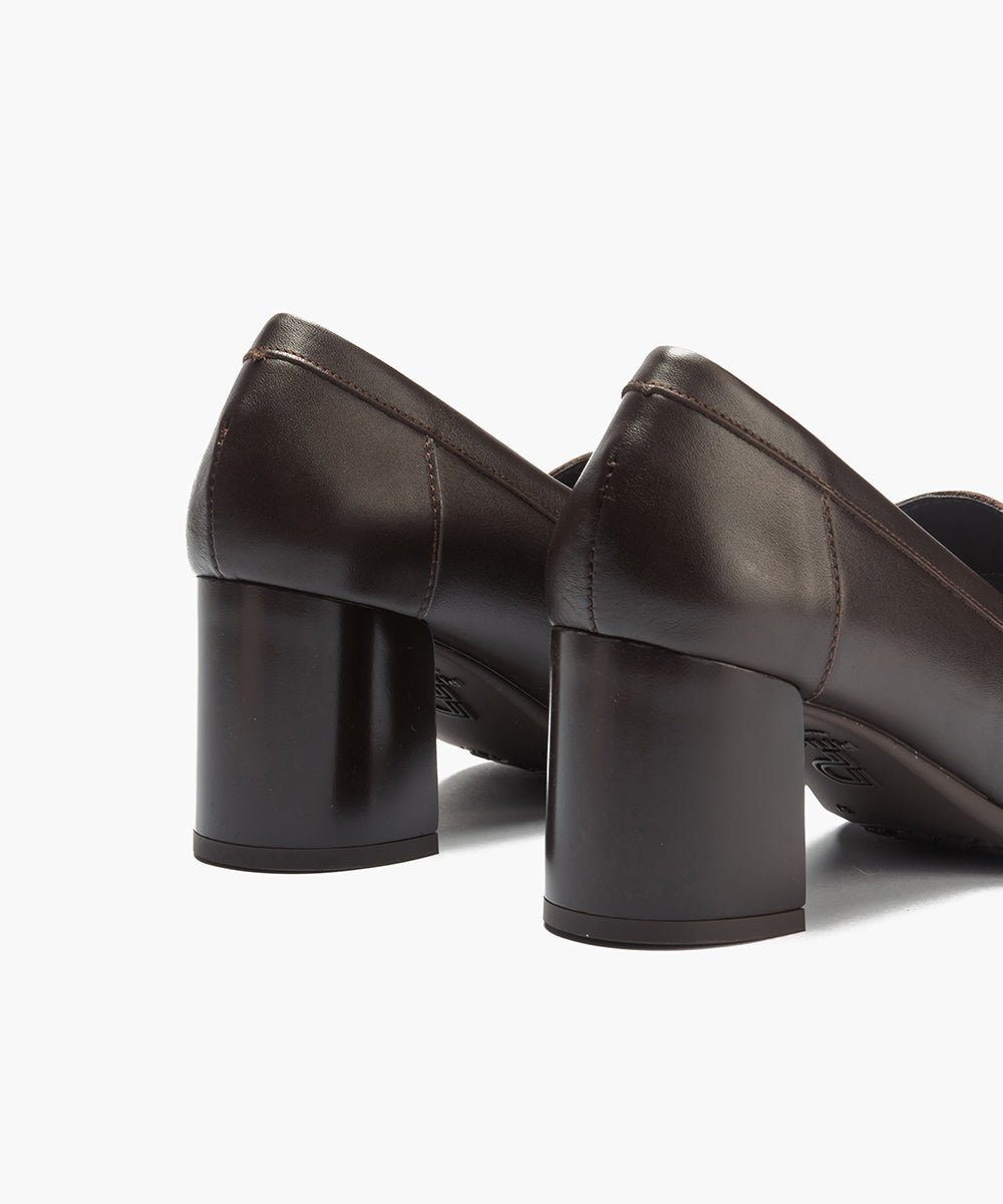 Mocasin antifaz en napa Marrón