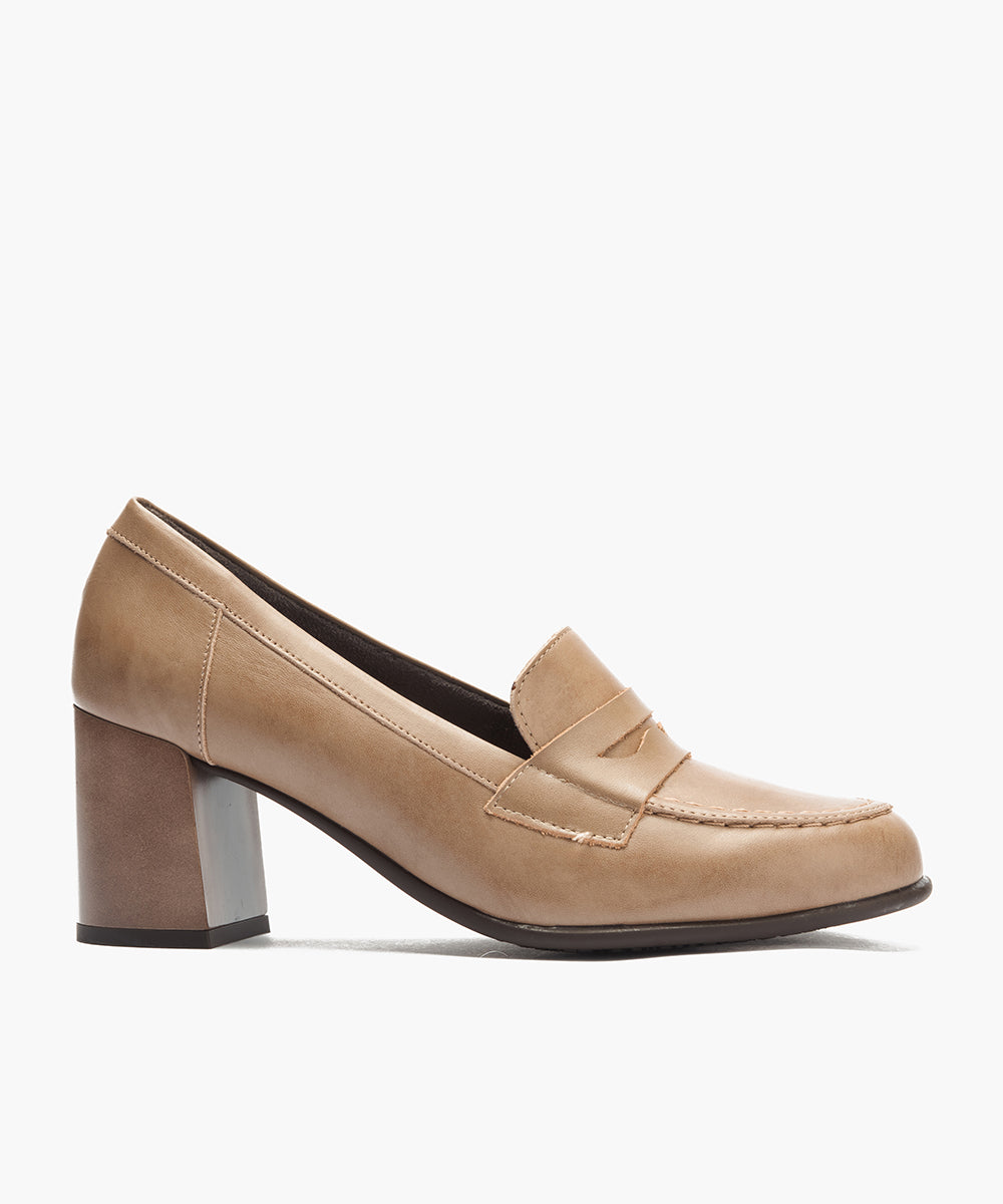 Mocasin antifaz en napa Topo