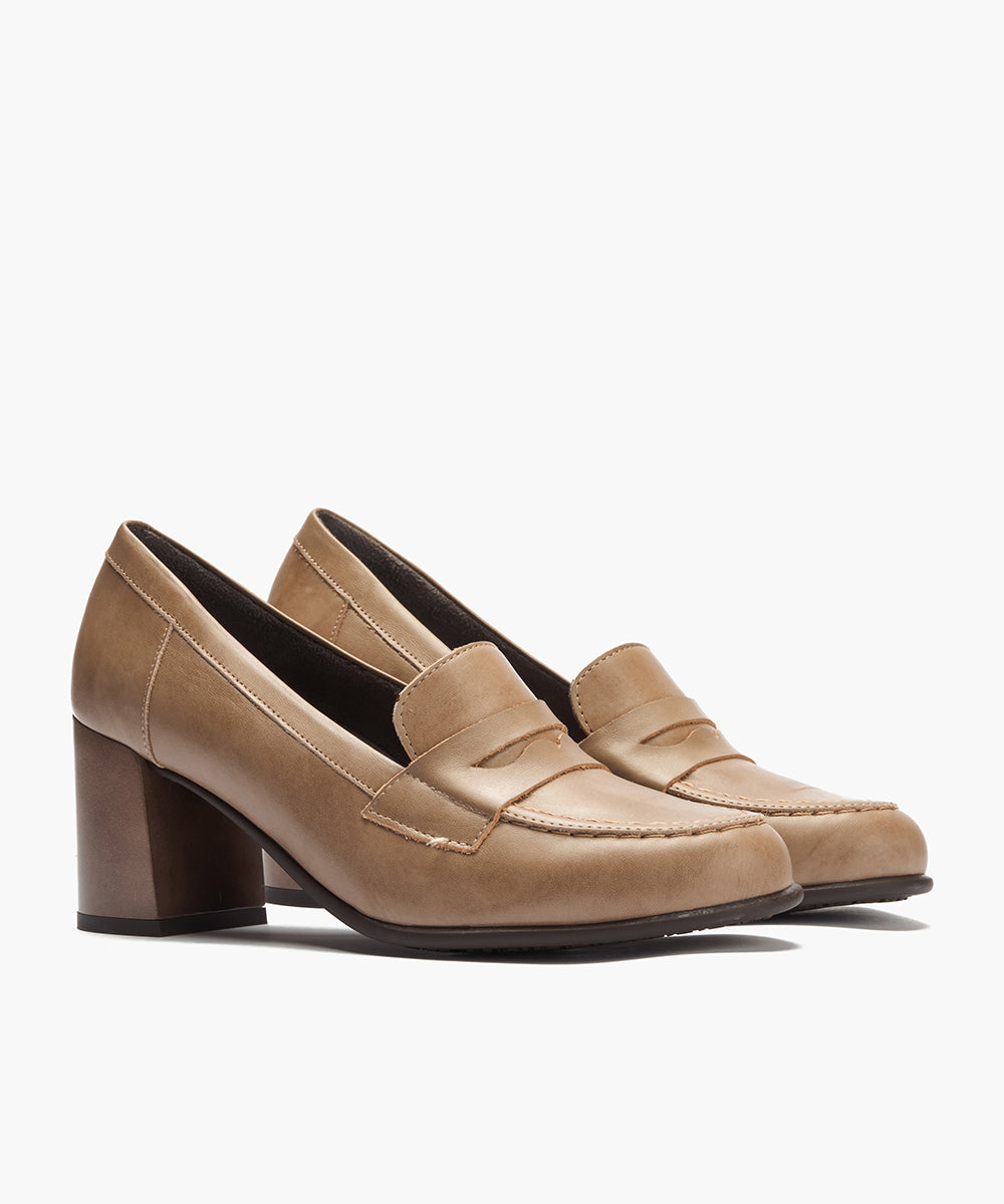 Mocasin antifaz en napa Topo