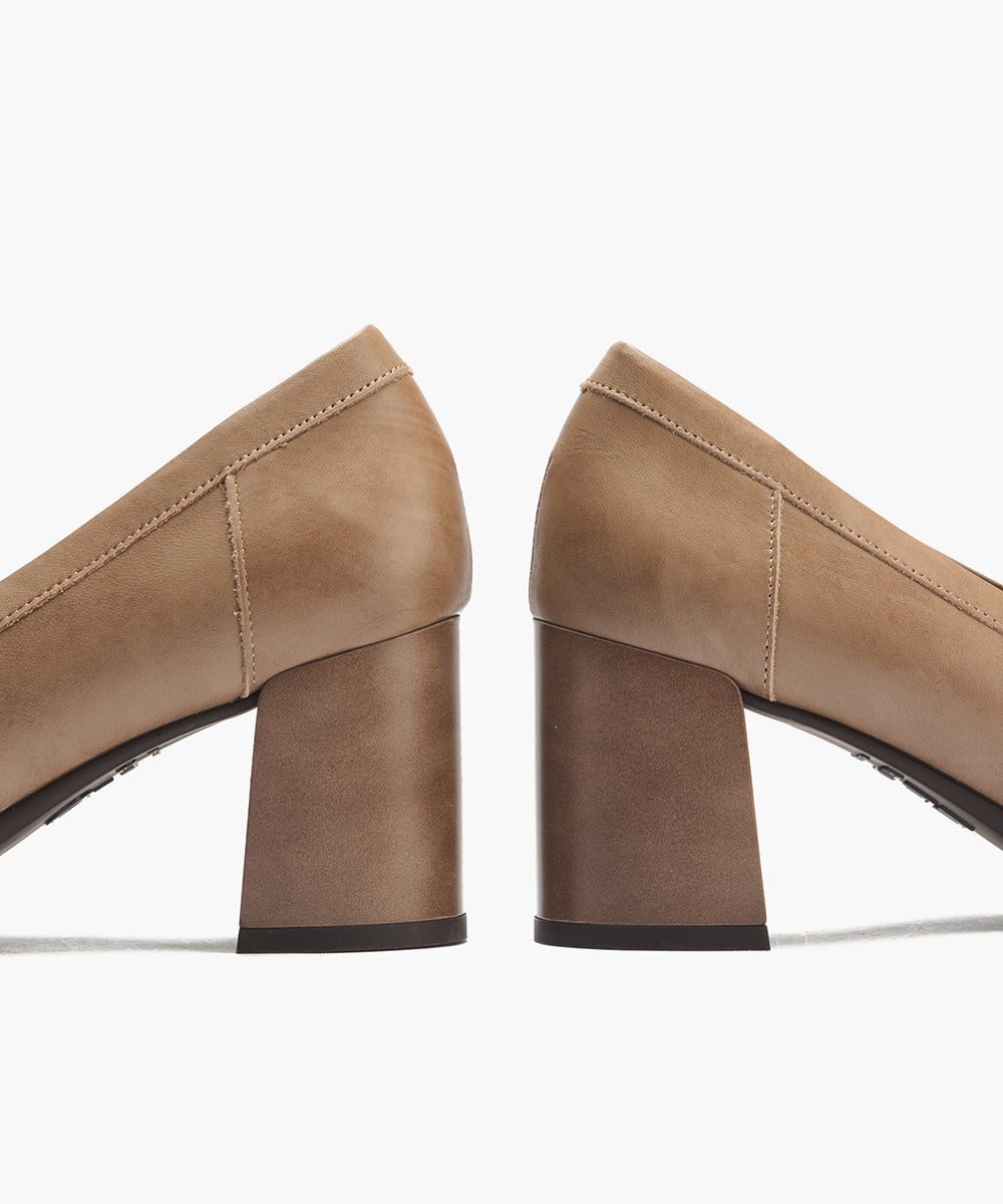 Mocasin antifaz en napa Topo