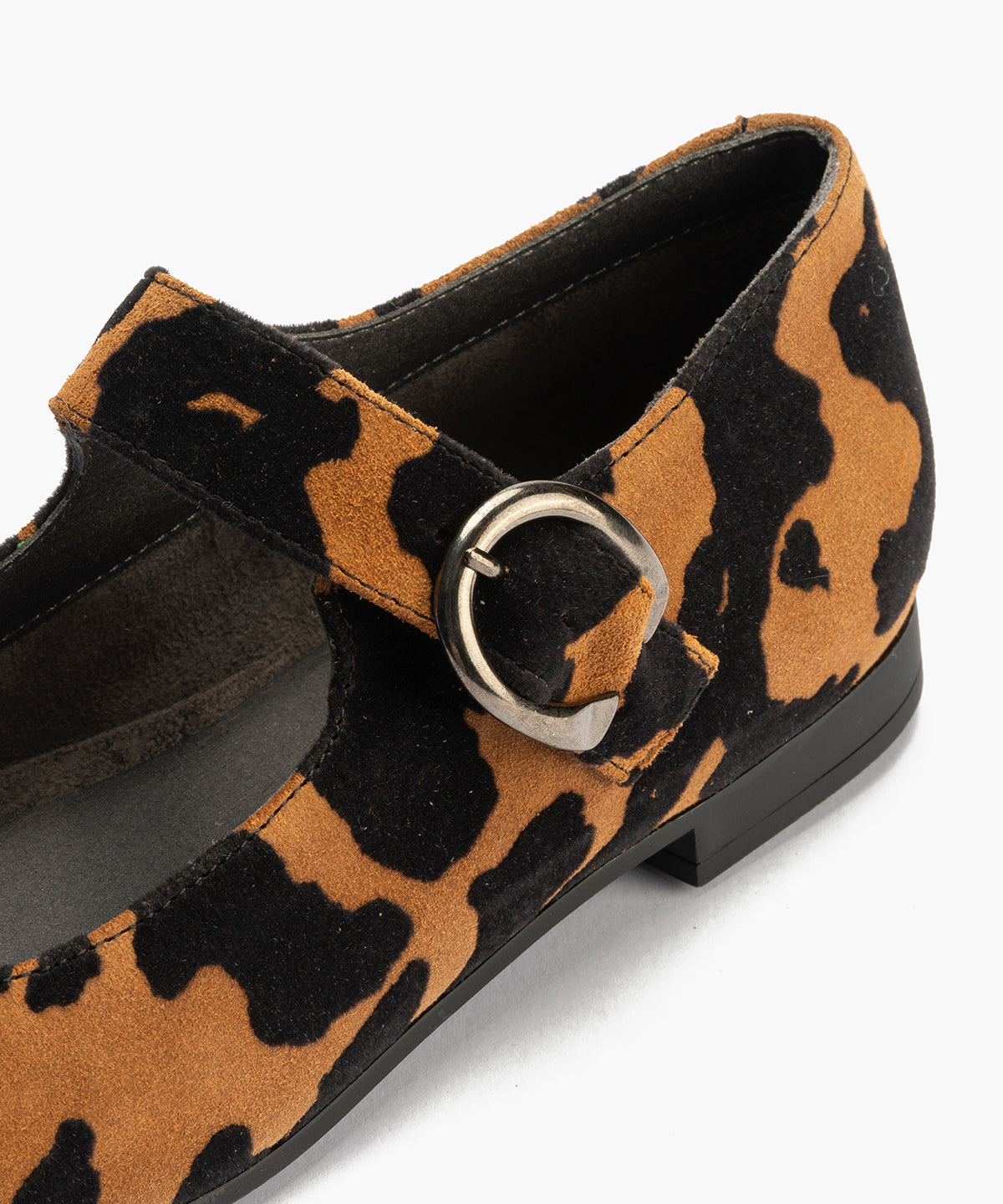Mercedes en animal print con velcro Cuero