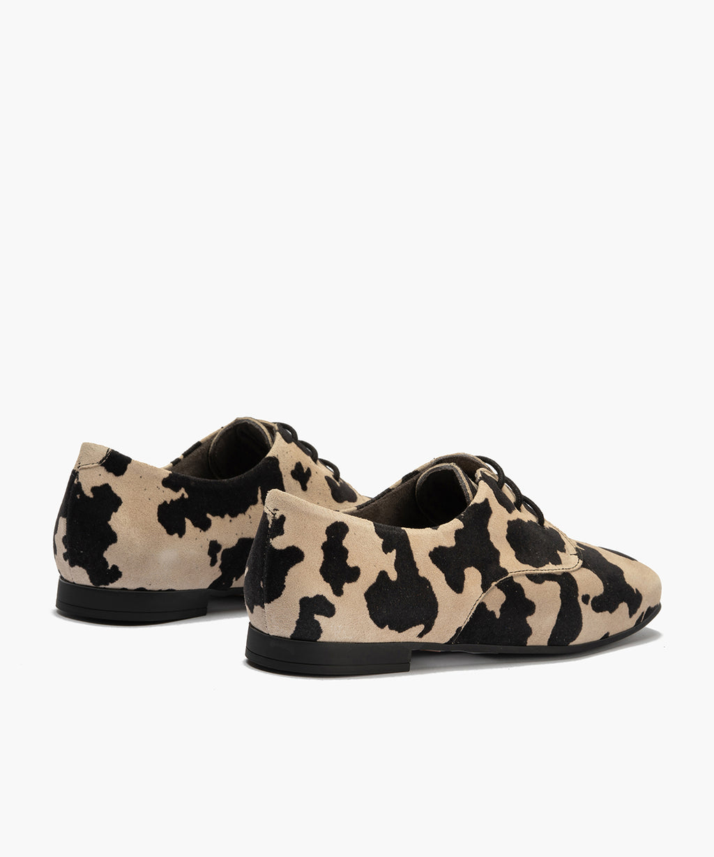 Blucher en animal print Beige
