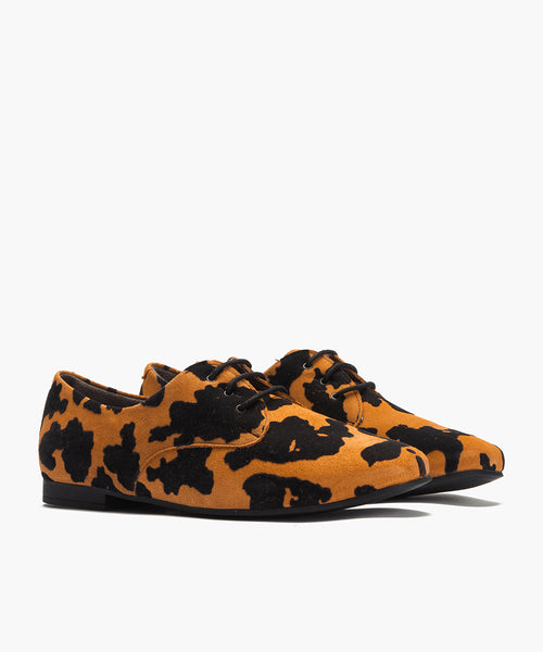 Blucher en animal print Cuero