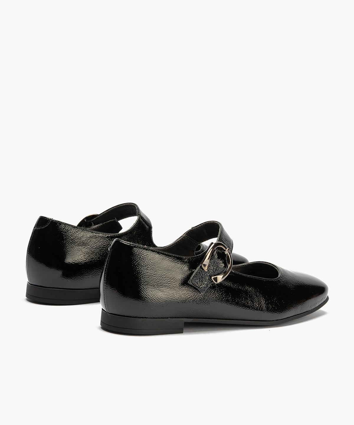 Mercedes en charol con velcro Negro
