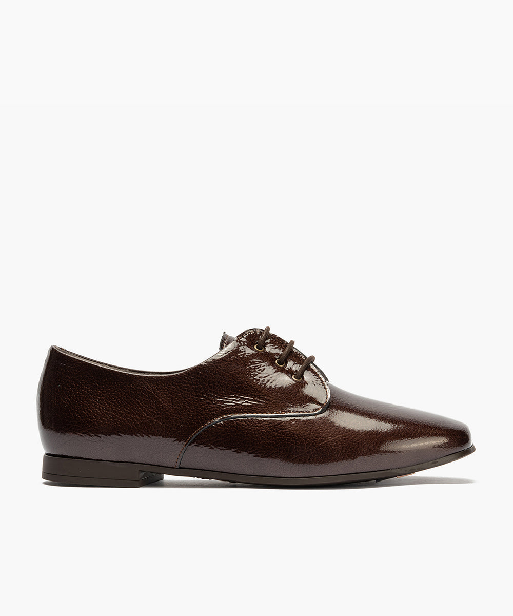 Blucher en Charol Marrón