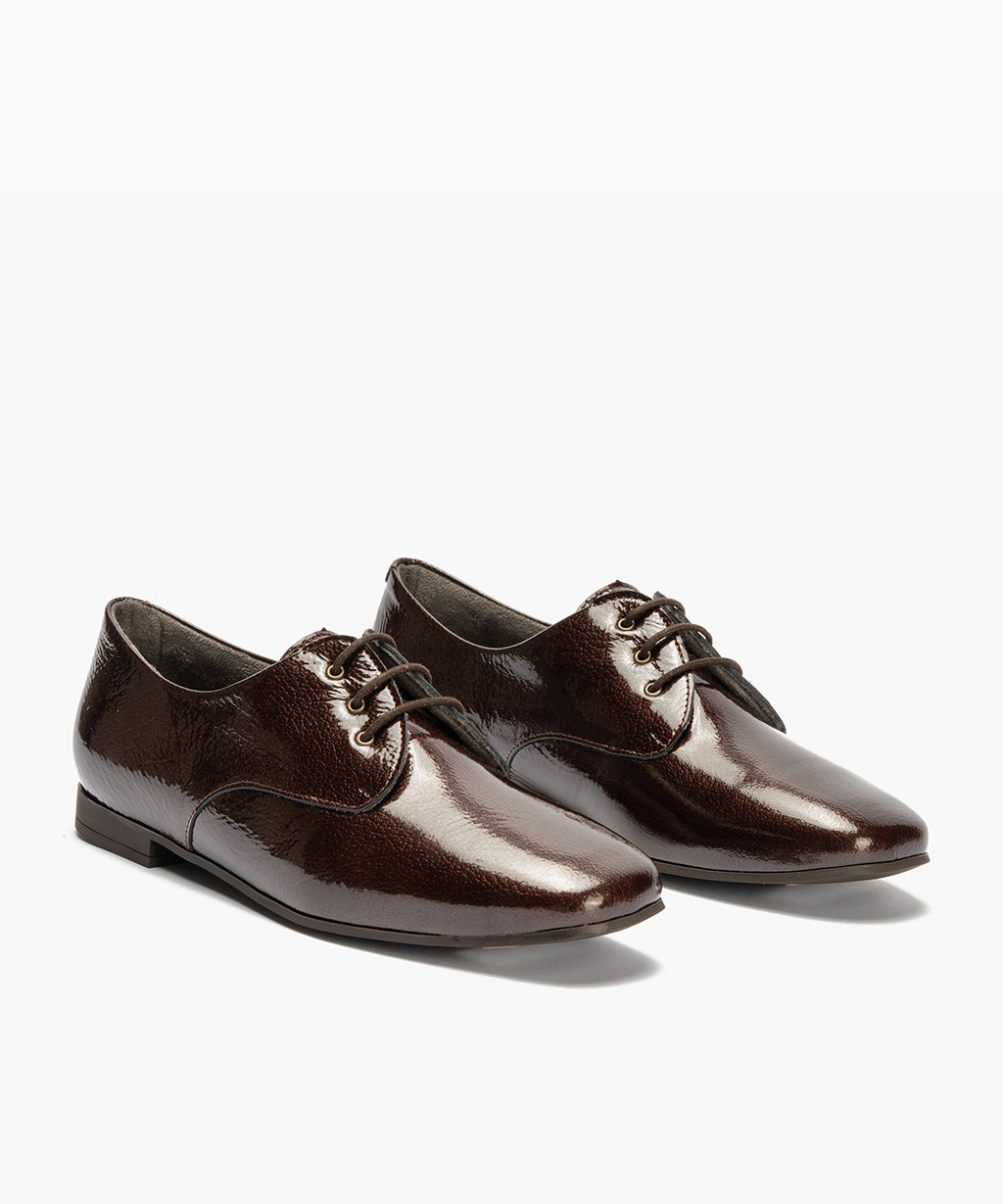 Blucher en Charol Marrón