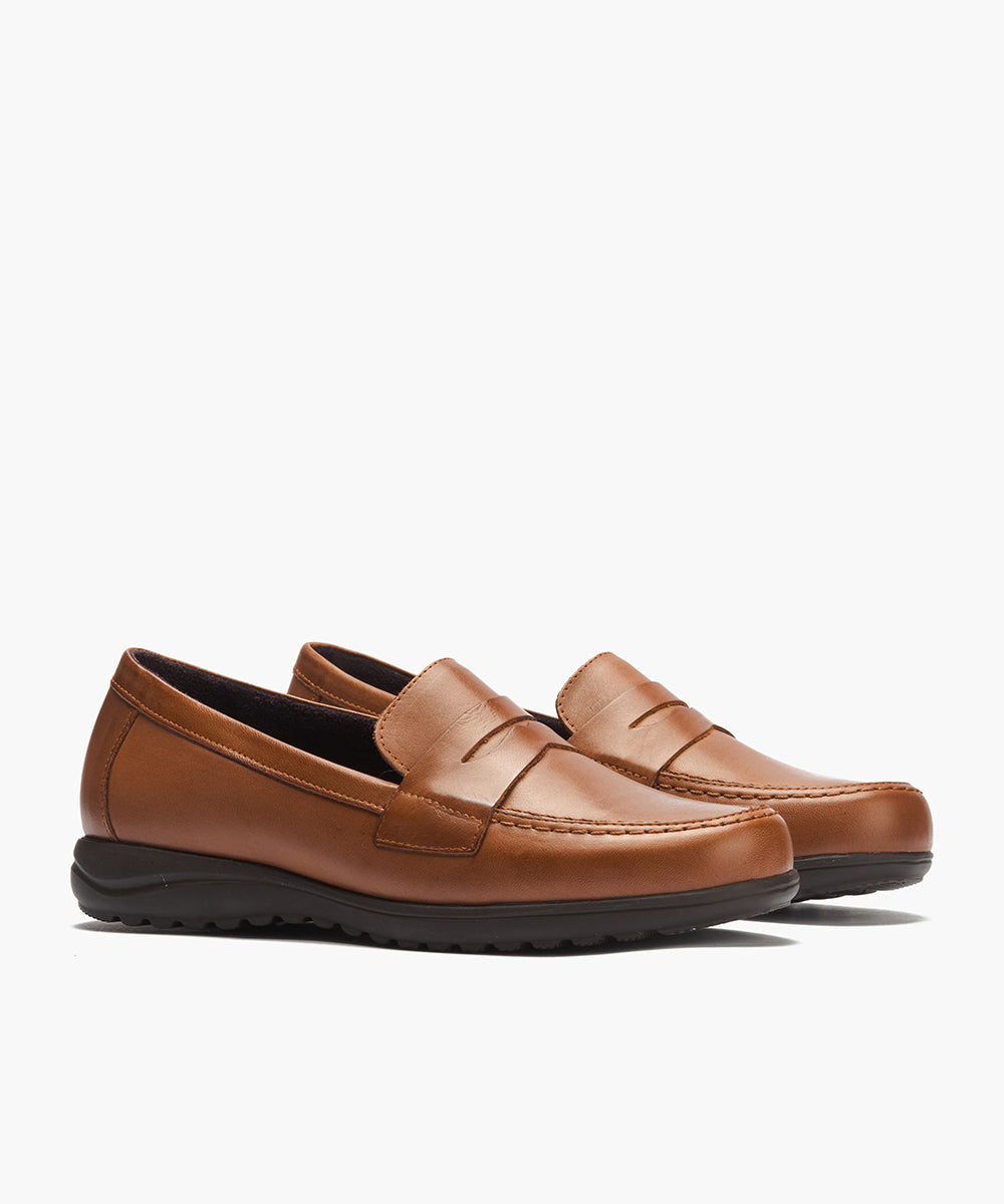 Mocasín antifaz en napa Cuero